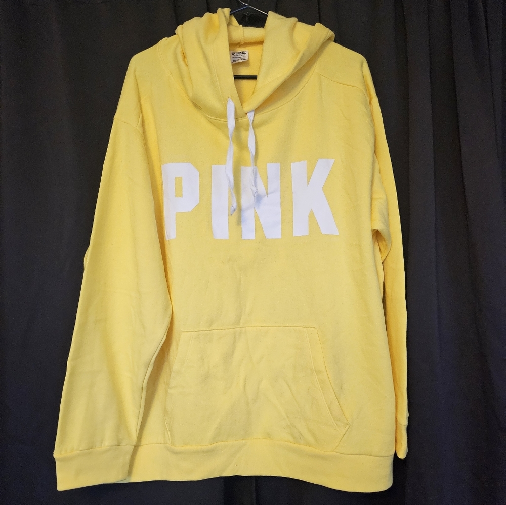 VS Pink Yellow Hoodie XXL
